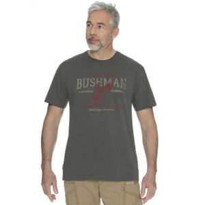 Pánské tričko bushman path tmavě šedá xl