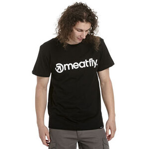 Pánské tričko meatfly mf logo černá l