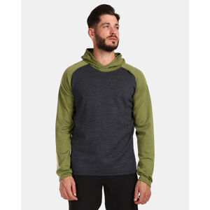Pánský vlněný svetr s kapucí kilpi moseo-m zelená 3xl