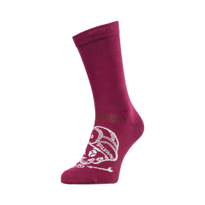 Unisex bikové ponožky silvini avella růžová/šedá 42-44