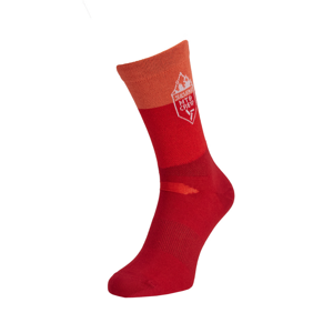 Unisex cyklo ponožky silvini ferugi červená 39-41