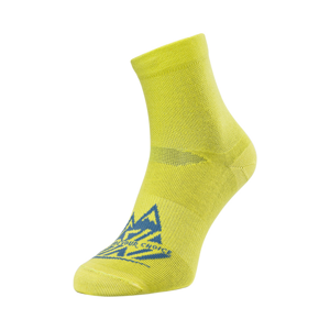 Unisex enduro ponožky silvini orino neonově žlutá/modrá 36-38