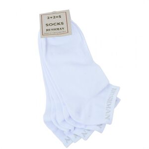 Unisex ponožky bushman flat set 2,5 bílá 43-46