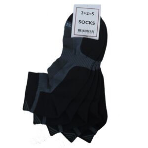 Unisex ponožky bushman short set 2,5 černá 43-46