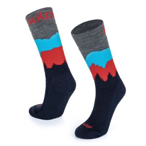Unisex ponožky z merino vlny kilpi nors-u tmavě modrá 39