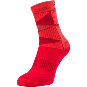 Unisex zateplené ponožky silvini vallonga červená 34-35