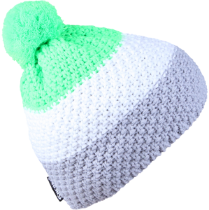 Unisex zimní čepice sherpa gemma zelená/bílá/šedá uni