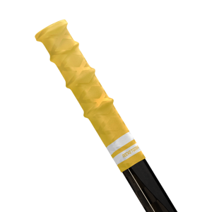 RocketGrip Koncovka RocketGrip Rubber Ultra Grip, žlutá-bílá, Intermediate-Senior